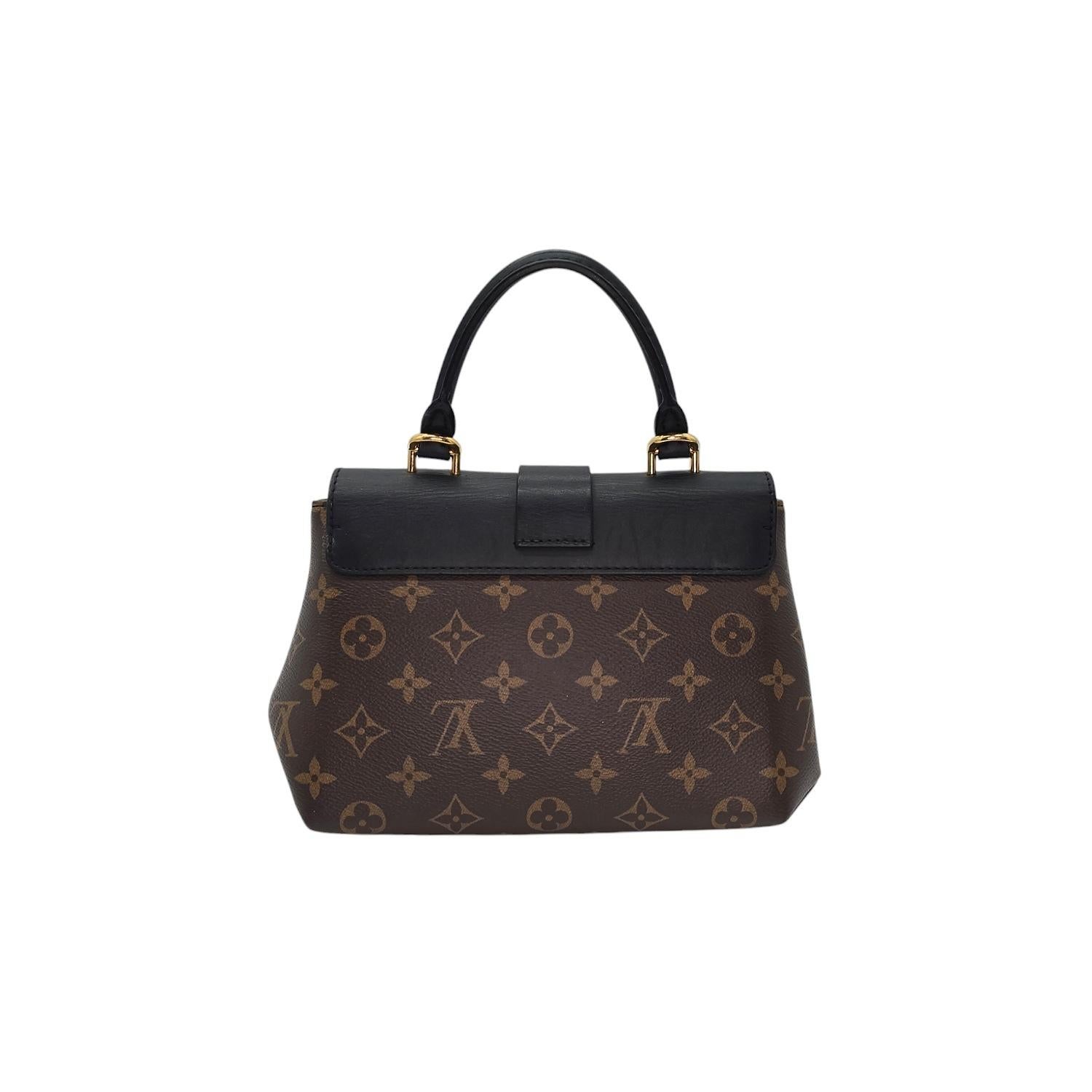 Louis Vuitton Monogram Locky BB Black Handbag In Good Condition For Sale In Scottsdale, AZ