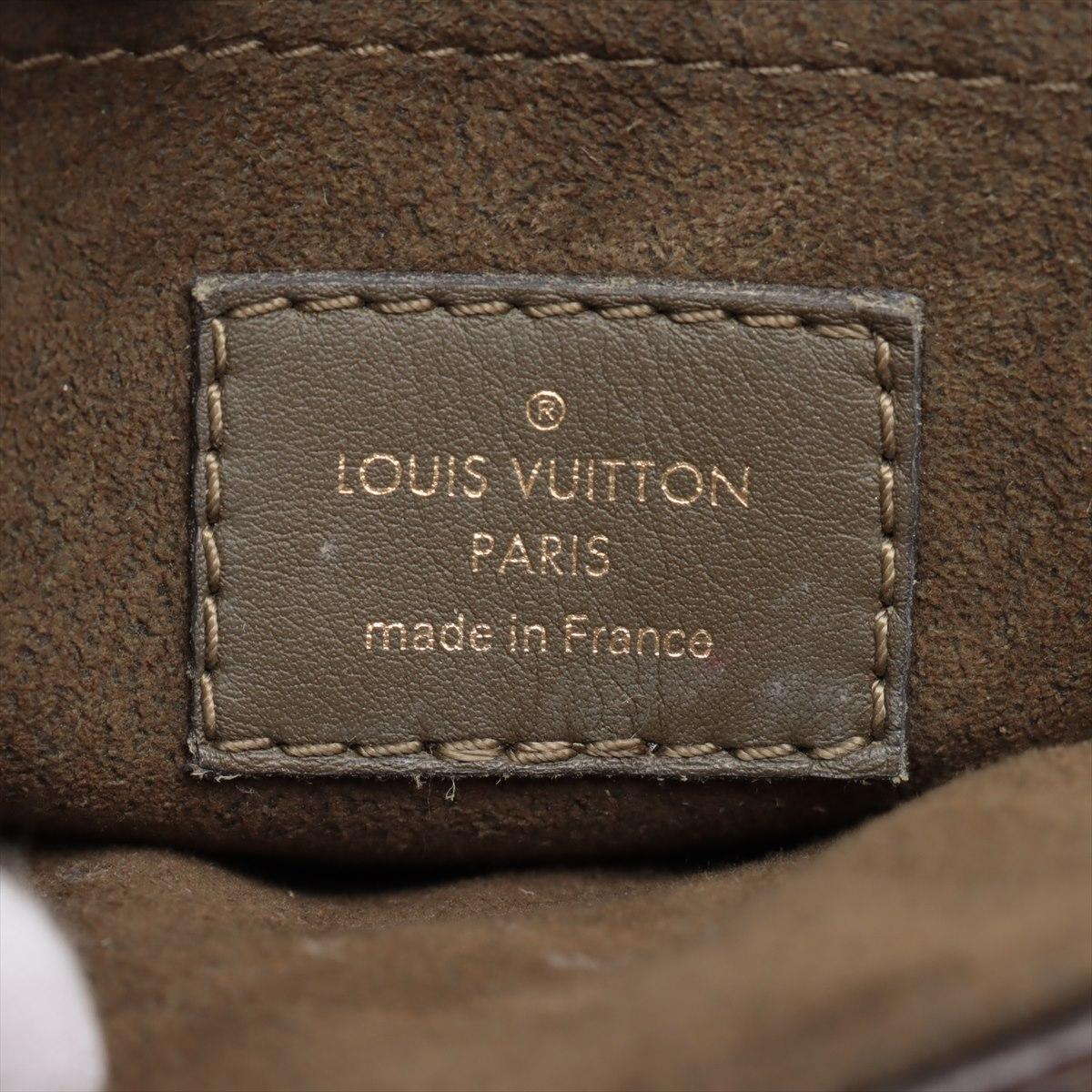 Louis Vuitton Monogram Locky BB Handbag Brown Khaki 7