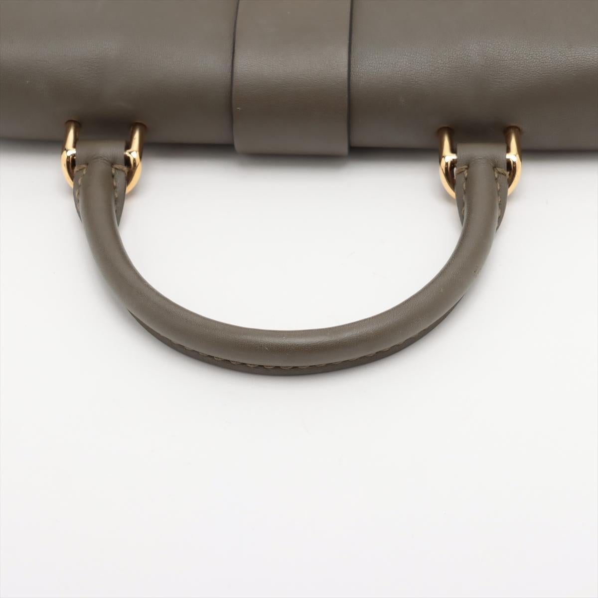 Louis Vuitton Monogram Locky BB Handbag Brown Khaki 2