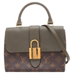 Louis Vuitton Monogram Locky BB Handbag Brown Khaki