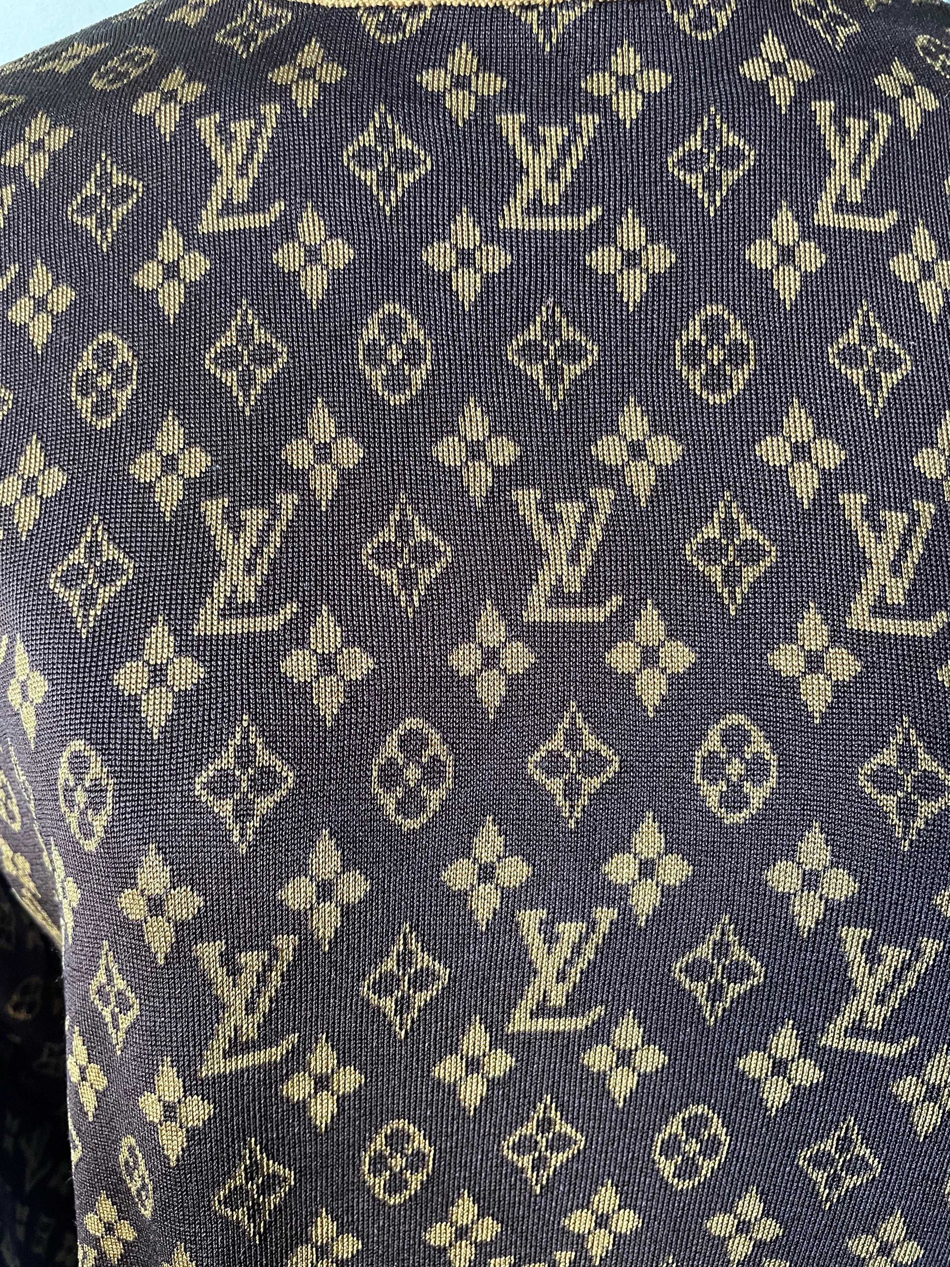 Noir Pull LOUIS VUITTON MONOGRAM LOGO LV en vente