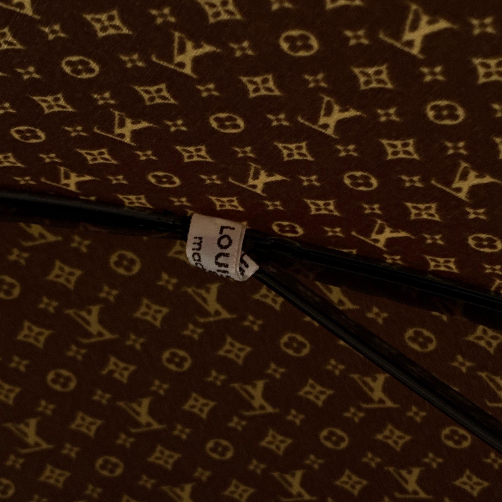 Louis Vuitton Monogram Logo LV Parasol Cane Umbrella Wood Handle 2