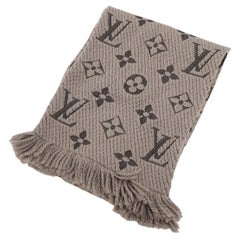 Louis Vuitton Monogram Logomania Scarf Gray