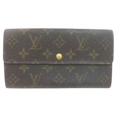 Louis Vuitton White Monogram Multicolor Blanc Portefeuille Sarah Wallet 857460