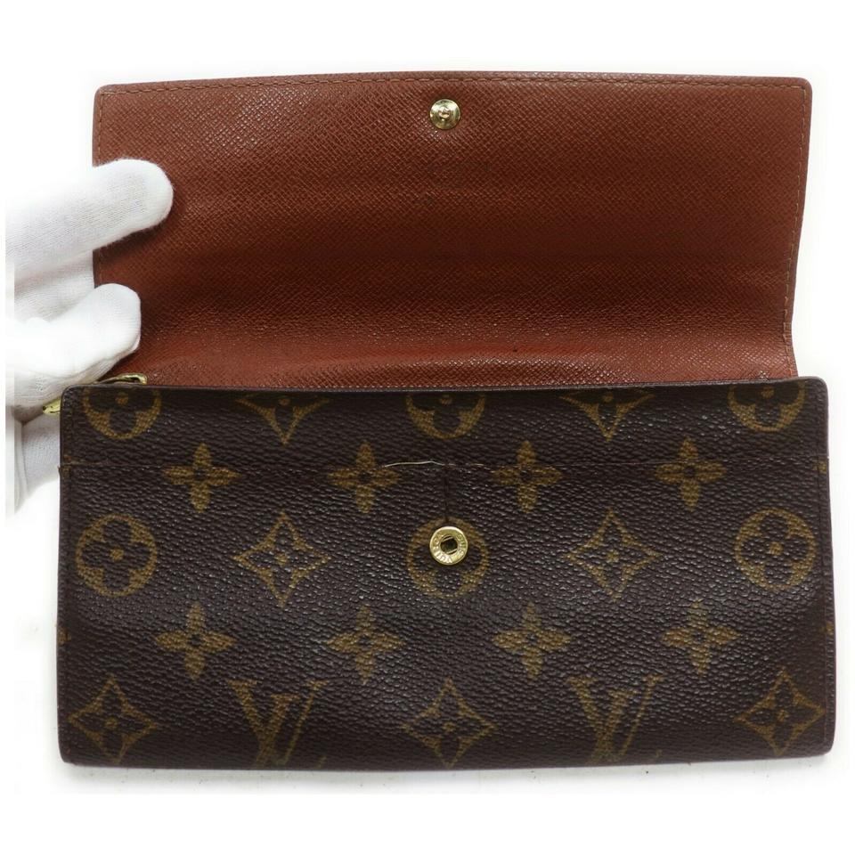 Louis Vuitton Monogram Long Sarah Geldbörse Porte Tresor  868586 (Schwarz) im Angebot