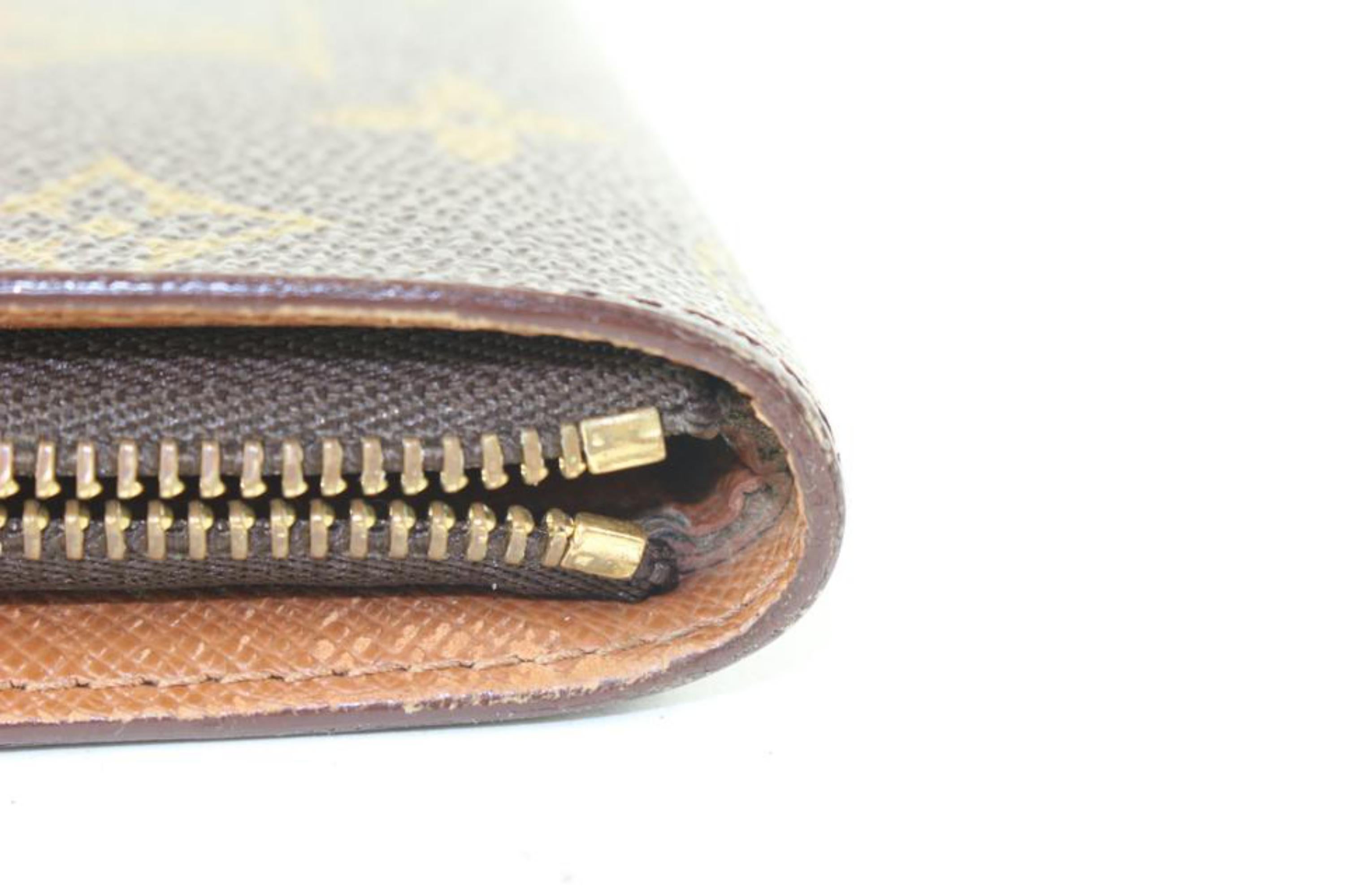 Louis Vuitton Monogram Long Zippy Wallet Zip Around 12lv323s 6