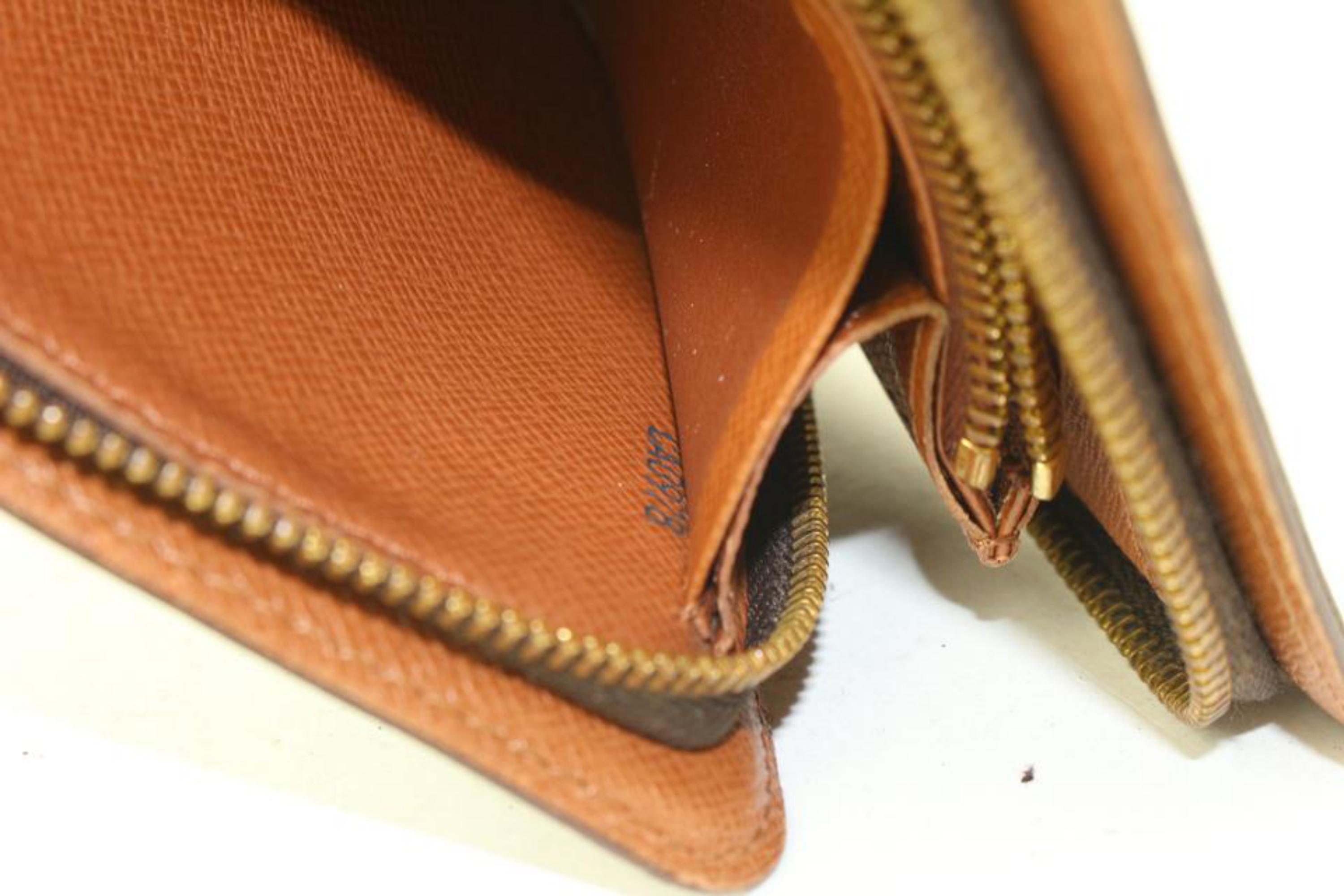 Women's Louis Vuitton Monogram Long Zippy Wallet Zip Around 12lv323s