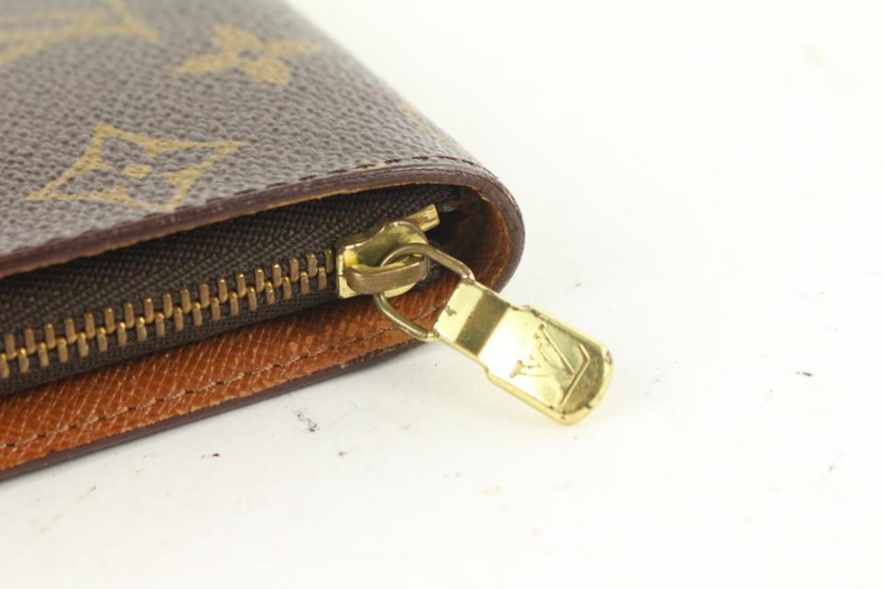 Louis Vuitton Monogram Long Zippy Wallet Zip Around 12lv323s 1
