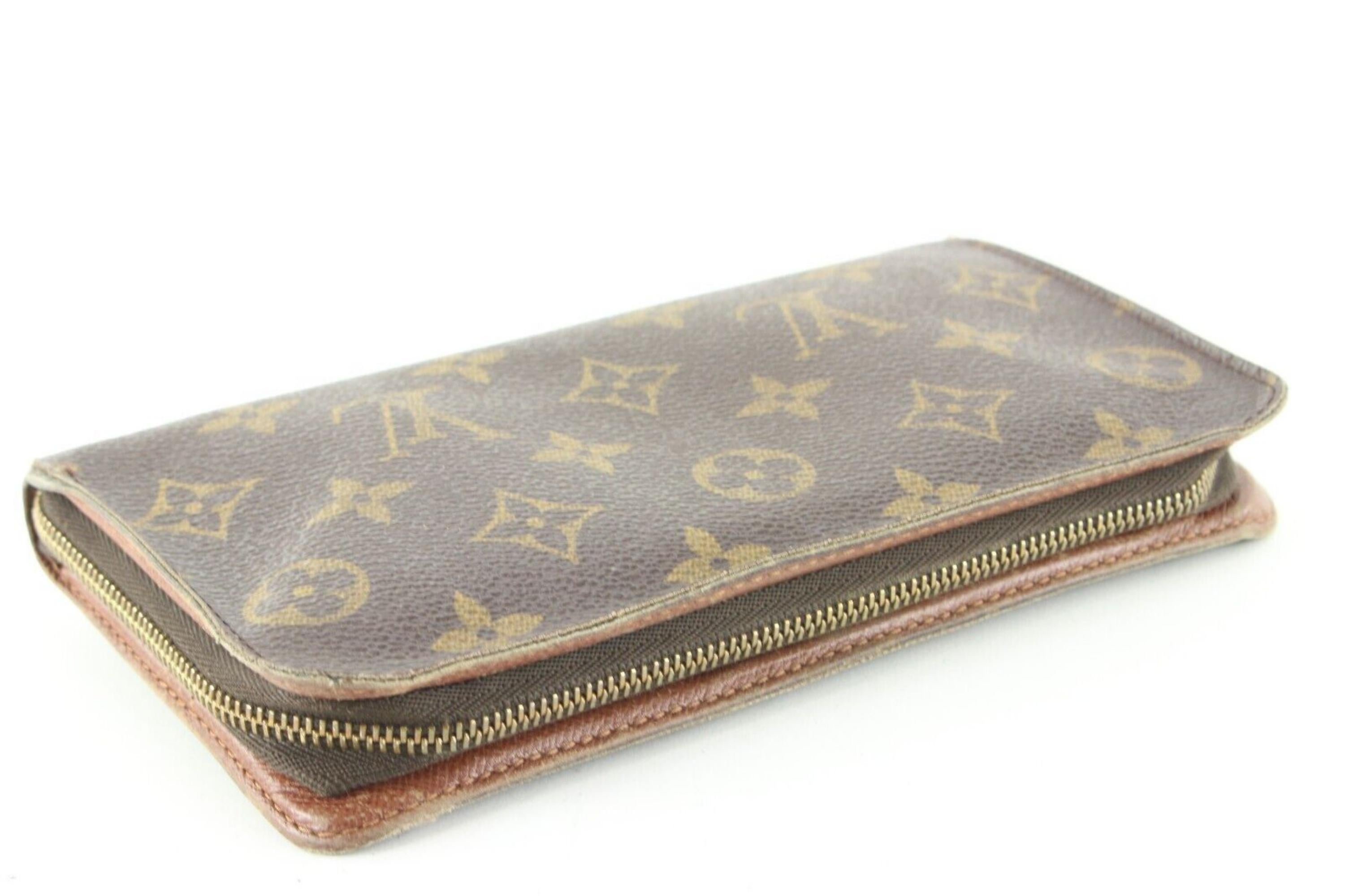 Gray Louis Vuitton Monogram Long Zippy Wallet Zip Around 2LK0509 For Sale
