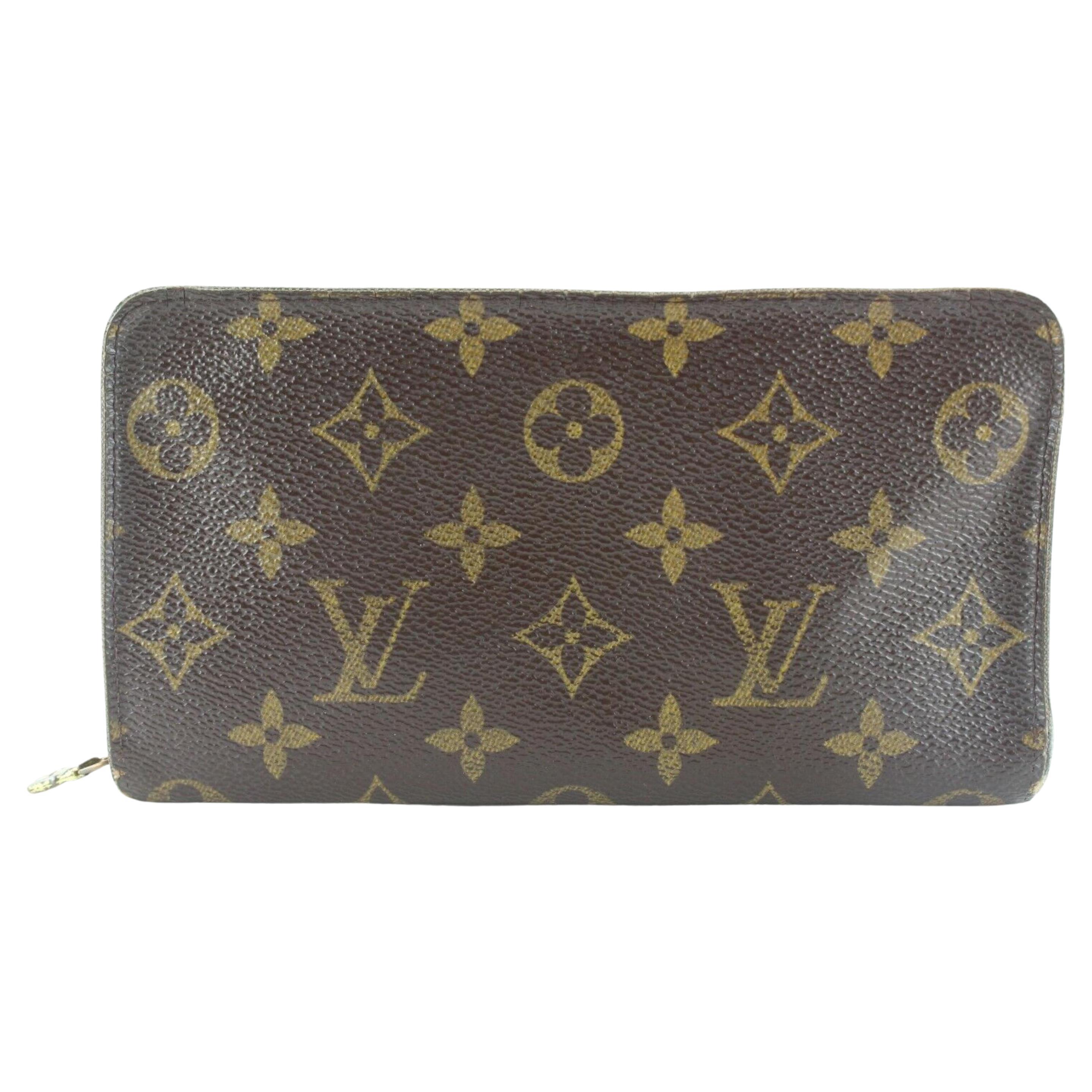 Louis Vuitton Monogram Long Zippy Wallet Zip Around 2LK0509