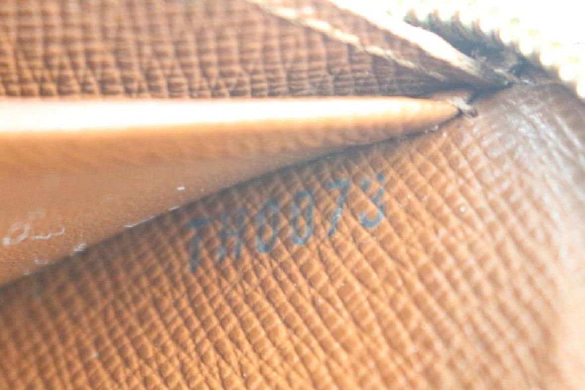 Langer Reißverschluss-Brieftasche von Louis Vuitton mit Monogramm und Reißverschluss um 51LV713 (Grau) im Angebot