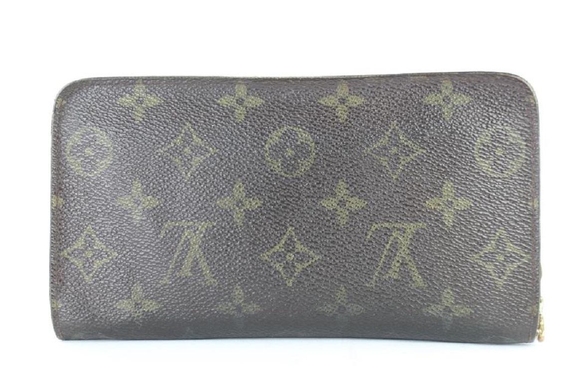 Gray Louis Vuitton Monogram Long Zippy Wallet Zip Around 51LV713 For Sale