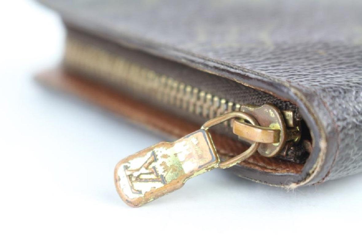 Langer Reißverschluss-Brieftasche von Louis Vuitton mit Monogramm und Reißverschluss um 51LV713 im Angebot 3