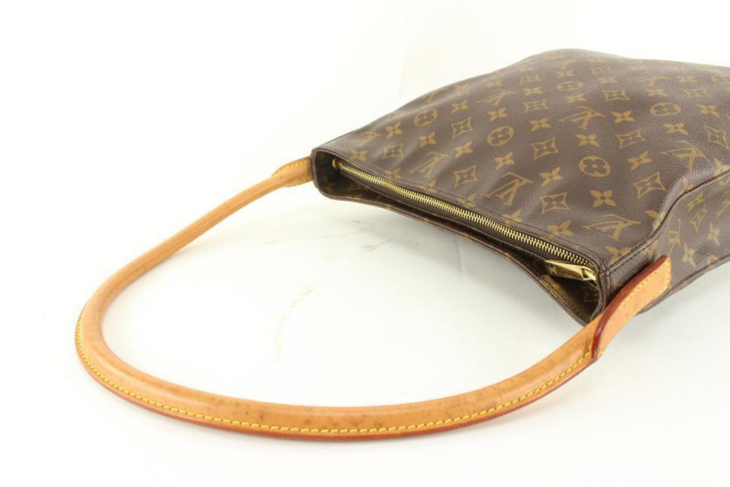 Louis Vuitton Monogram Looping GM Zip Hobo 25LV118 In Good Condition In Dix hills, NY