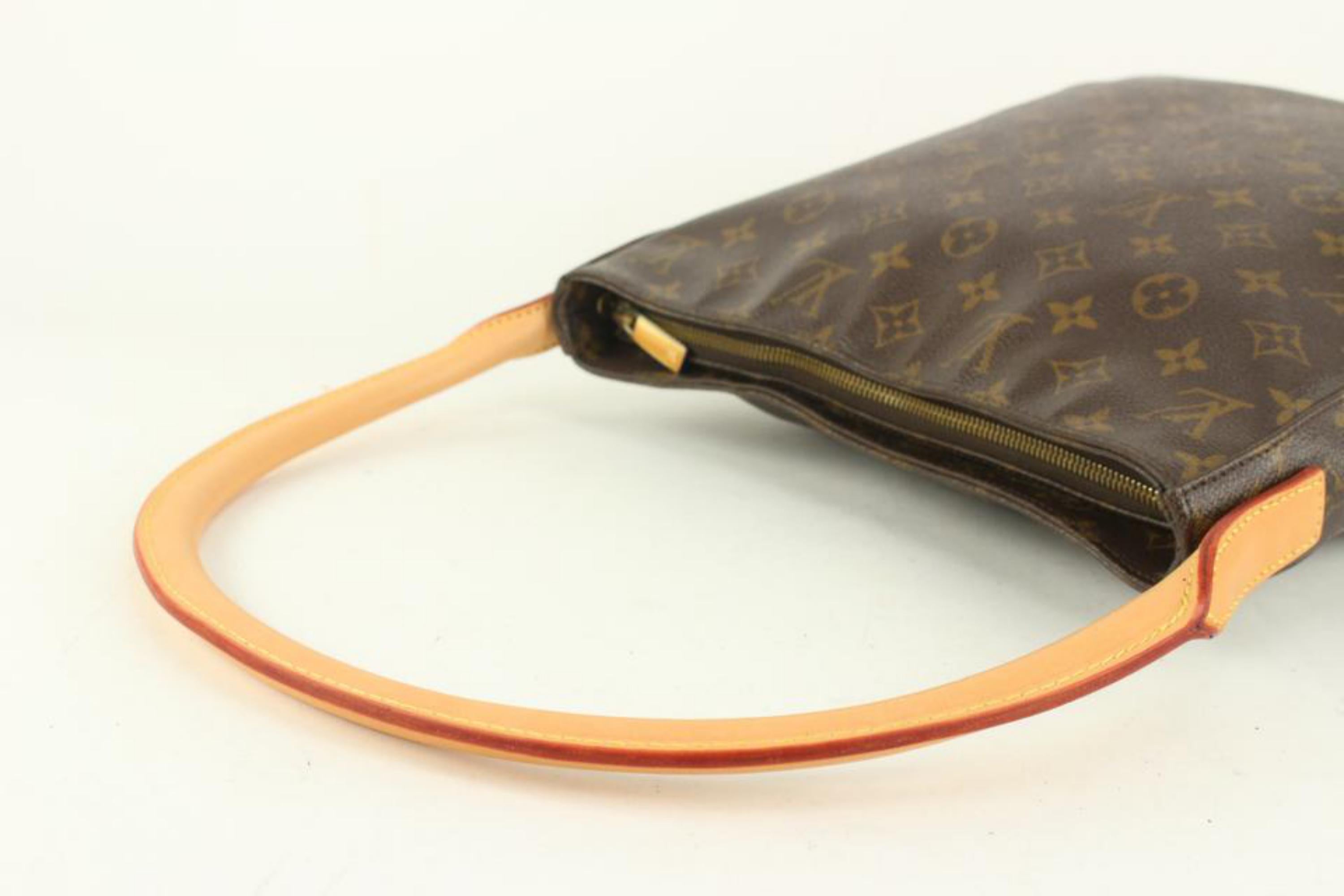 Louis Vuitton - Sac hobo Looping GM avec fermeture éclair et monogramme 1026lv44 en vente 5