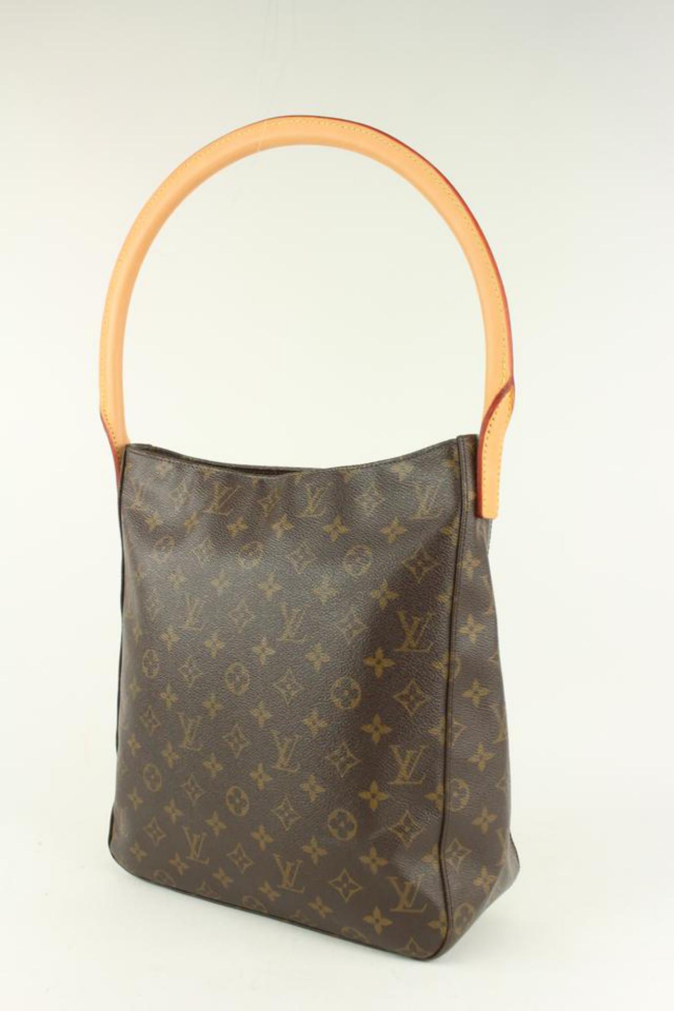 Louis Vuitton Monogram Looping GM Zip Hobo Bag 1026lv44 For Sale 5