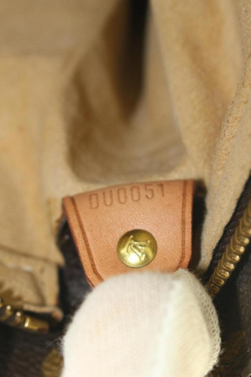 Louis Vuitton Monogram Looping GM Zip Hobo Bag 194lvs29 In Good Condition In Dix hills, NY