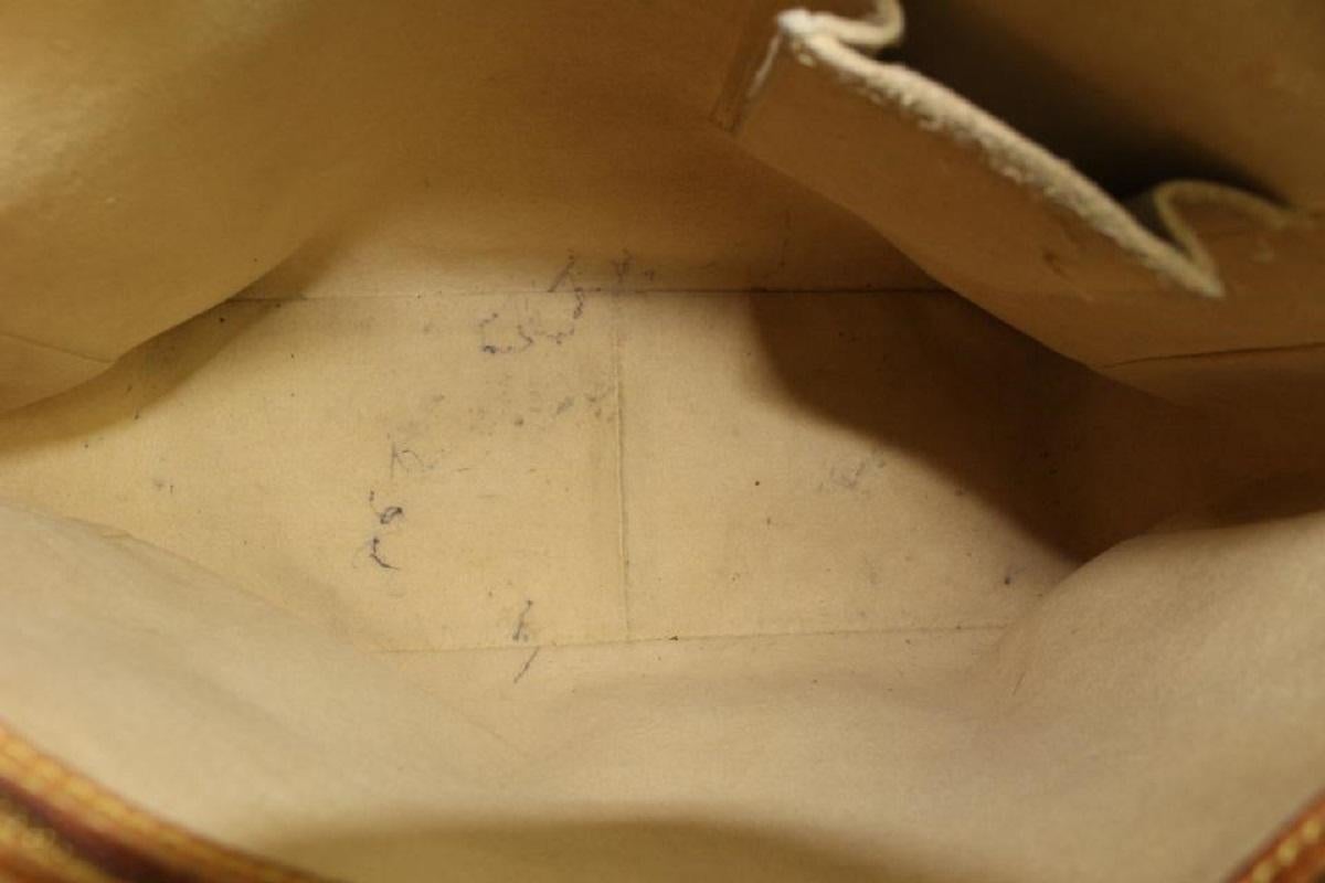 Brown Louis Vuitton Monogram Looping GM Zip Hobo Bag 1LV1021 For Sale