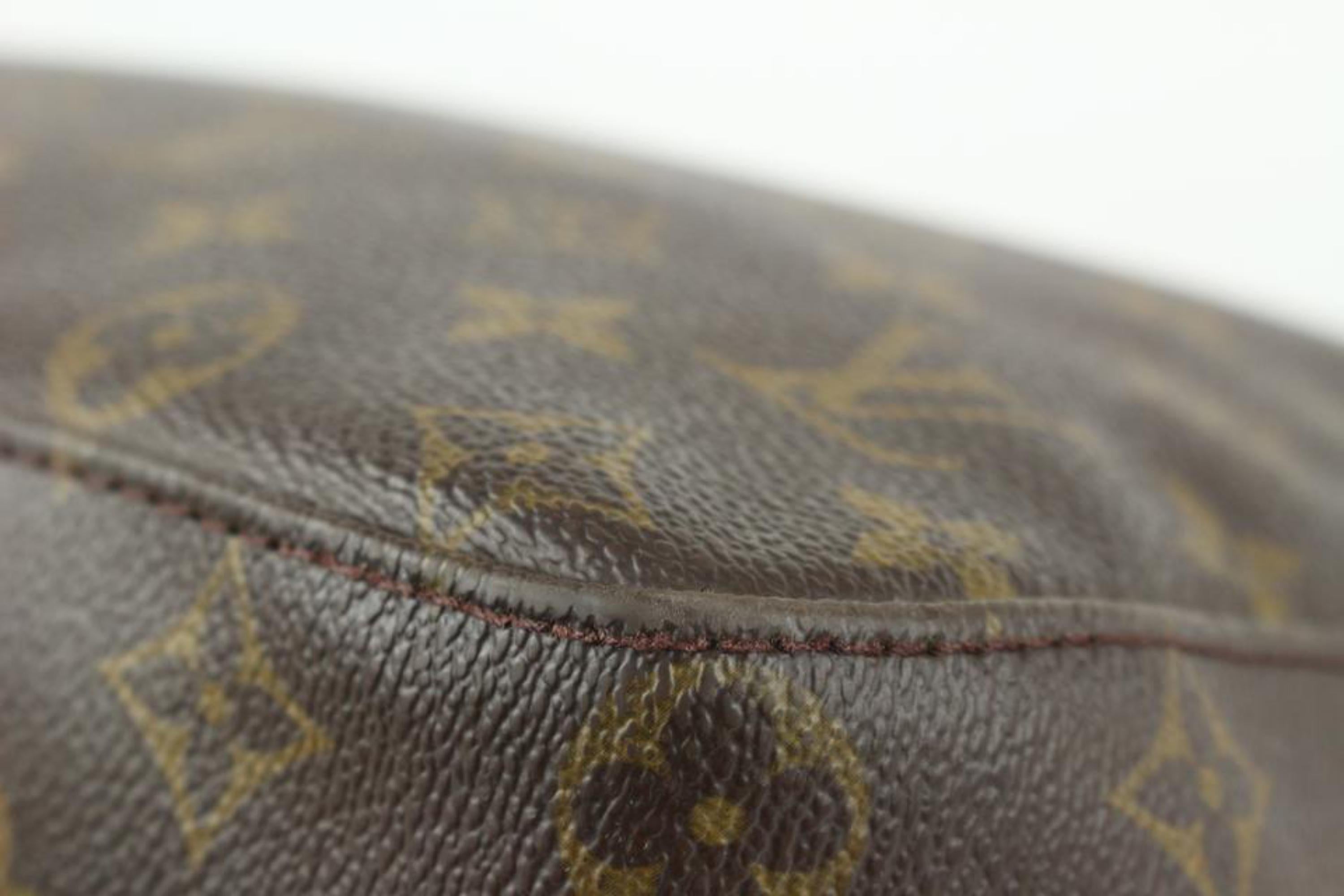 Brown Louis Vuitton Monogram Looping GM Zip Hobo Bag 1LV1021 For Sale