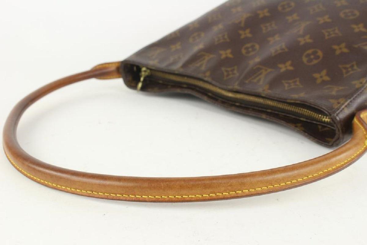 Women's Louis Vuitton Monogram Looping GM Zip Hobo Bag 1LV1021 For Sale