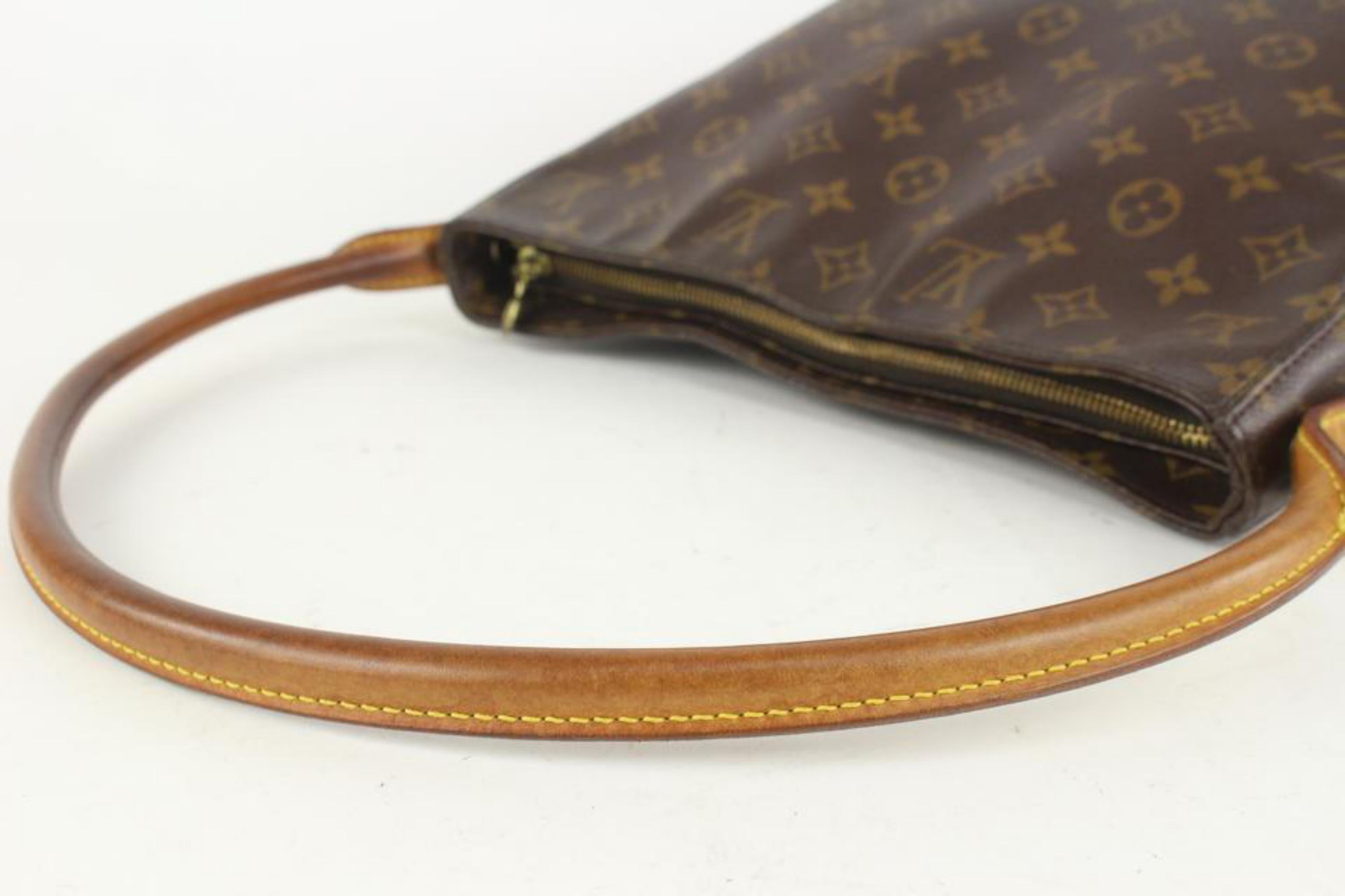 Louis Vuitton Monogram Looping GM Zip Hobo Bag 1LV1021 For Sale 3