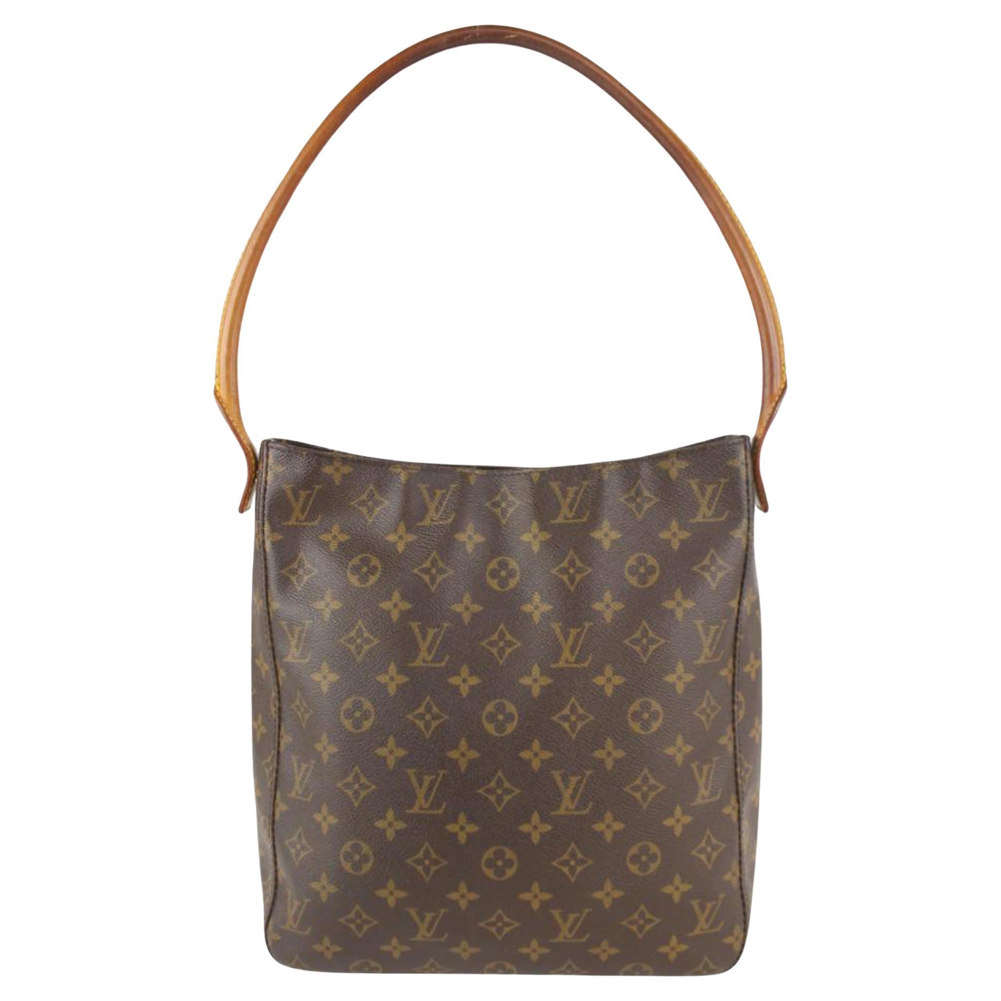 Louis Vuitton Monogram Looping GM Zip Hobo Bag 1LV1021 For Sale