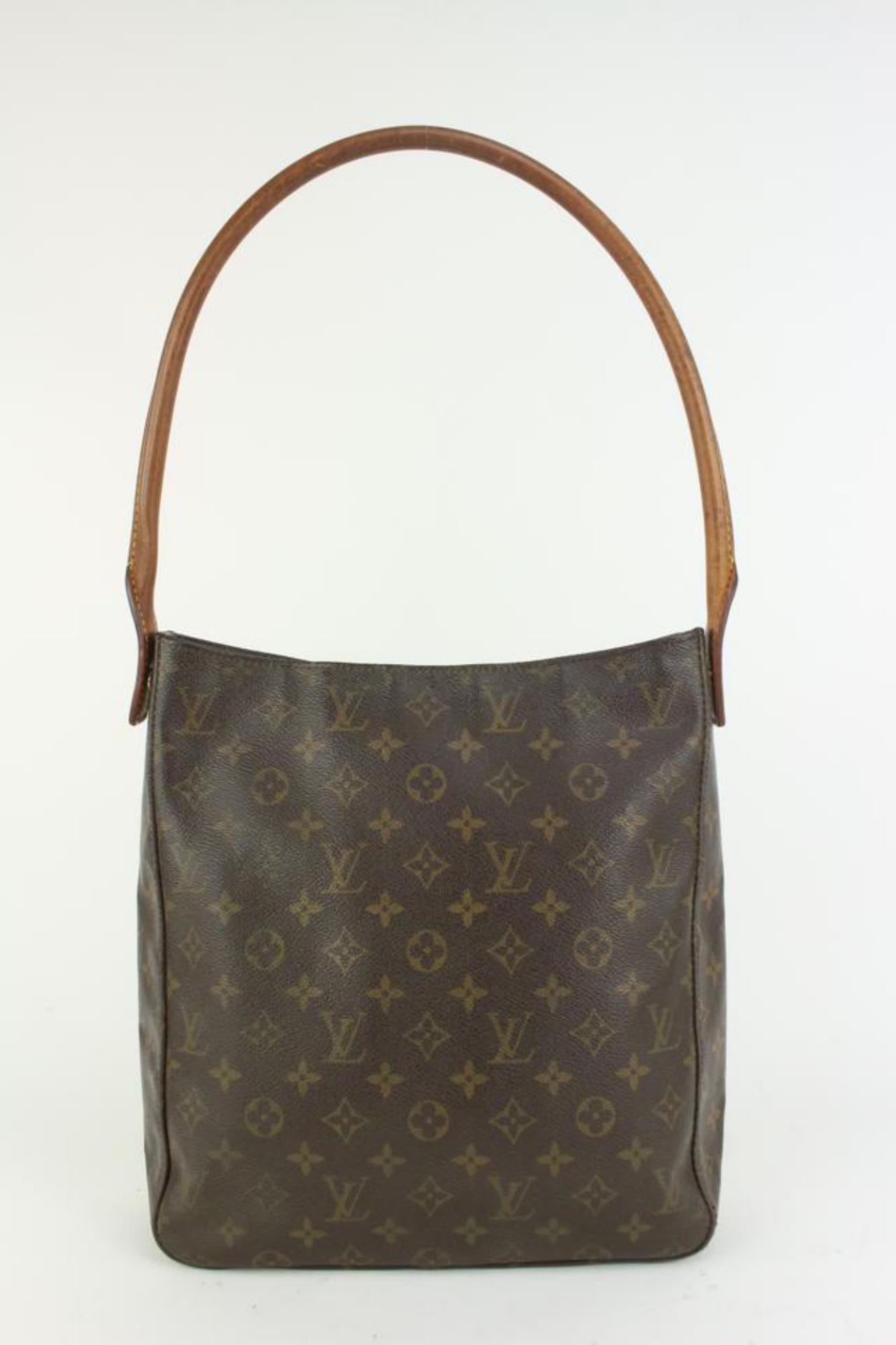 Women's Louis Vuitton Monogram Looping GM Zip Hobo Bag 1LV714a For Sale