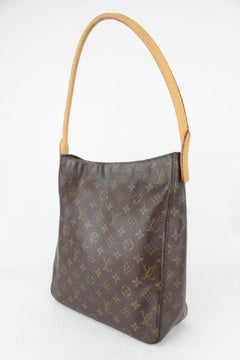 Louis Vuitton Monogram Looping GM Zip Hobo Bag 824lv36
