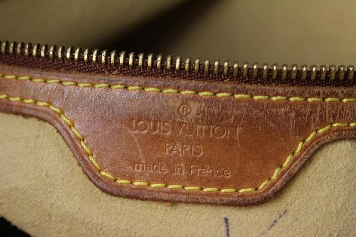 Women's Louis Vuitton Monogram Looping GM Zip Hobo Bag 824lv36 For Sale