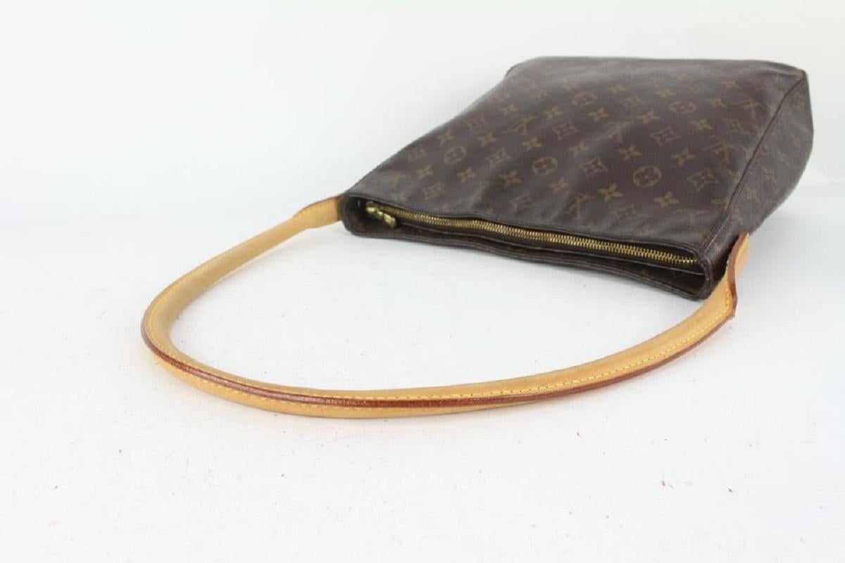 Louis Vuitton Monogram Looping GM Zip Hobo Bag 824lv36 For Sale 1