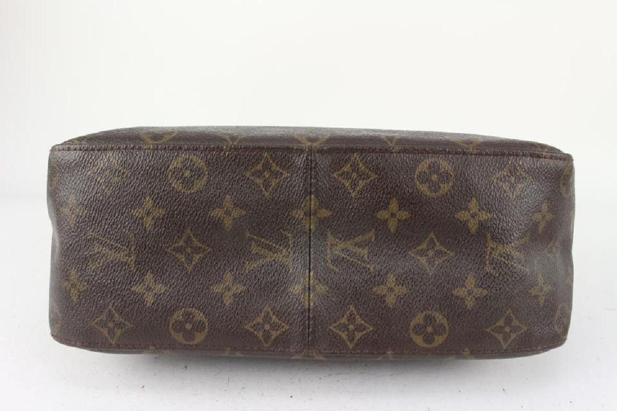 Louis Vuitton Monogram Looping GM Zip Hobo Bag 824lv36 For Sale 3