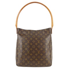 Louis Vuitton Monogram Looping GM Zip Hobo Shoulder bag 115lv14
