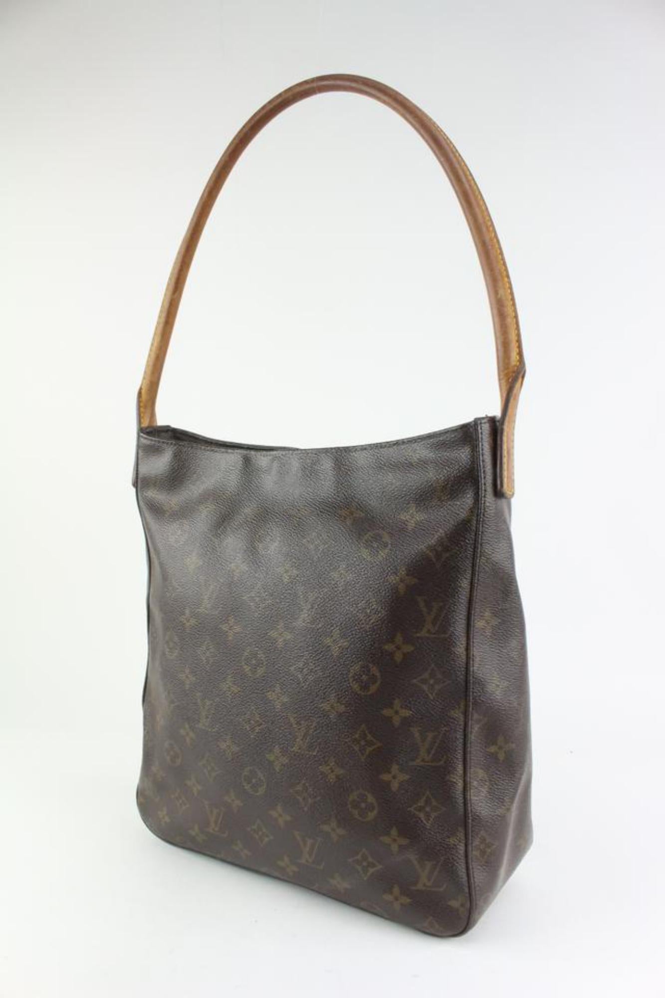 Louis Vuitton Monogram Looping GM Zip Hobo Shoulder Bag 1215lv5 5