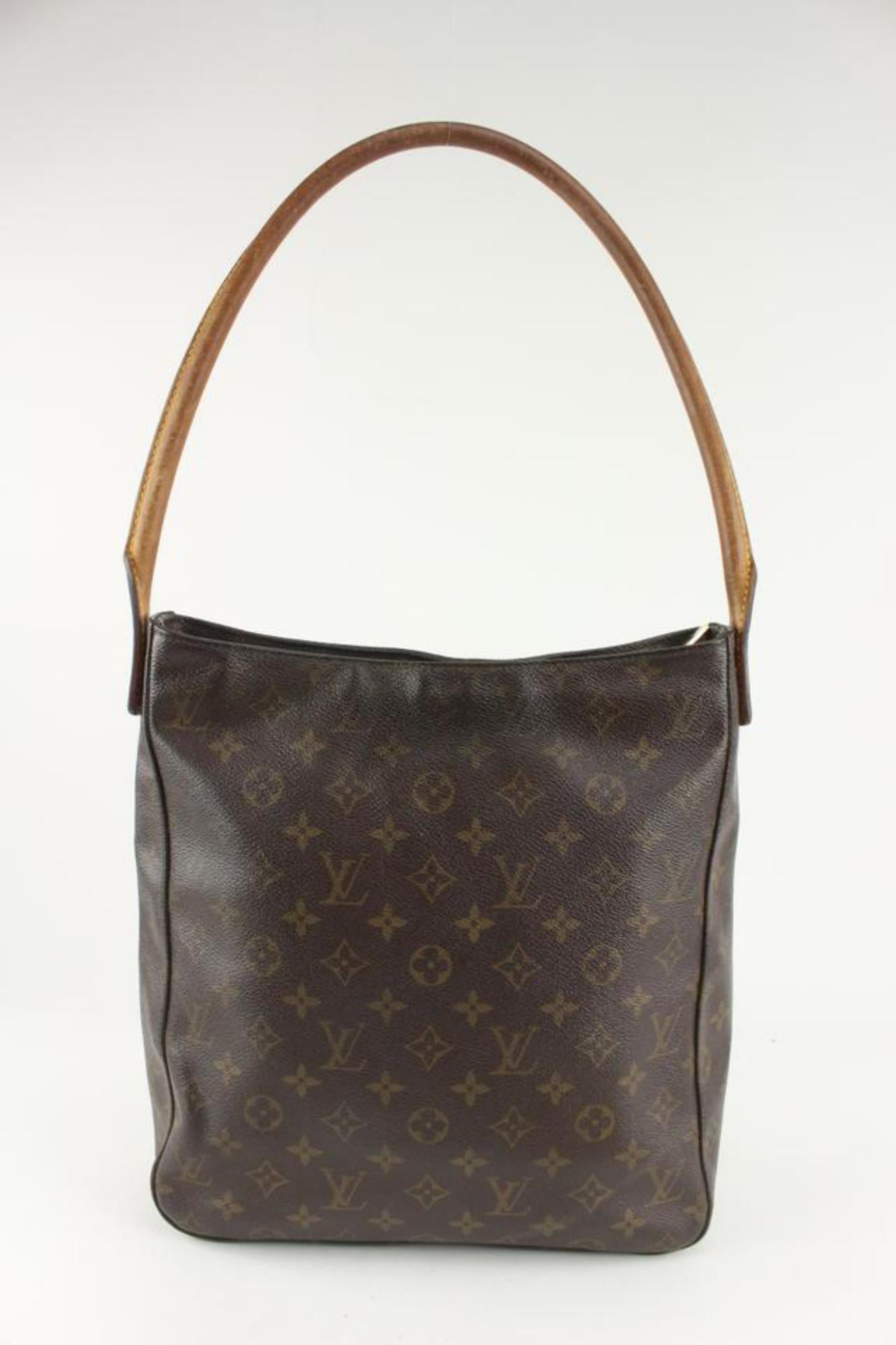 Louis Vuitton Monogram Looping GM Zip Hobo Shoulder Bag 1215lv5 In Fair Condition In Dix hills, NY