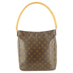 Louis Vuitton Monogram Looping GM Zip Hobo Shoulder bag 1lk52s