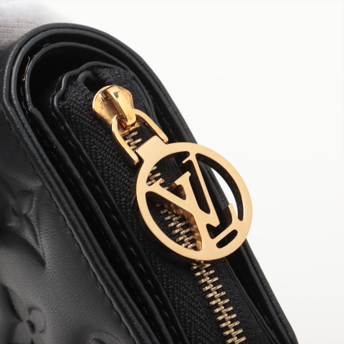 Louis Vuitton Monogram Lou Wallet Black For Sale 6