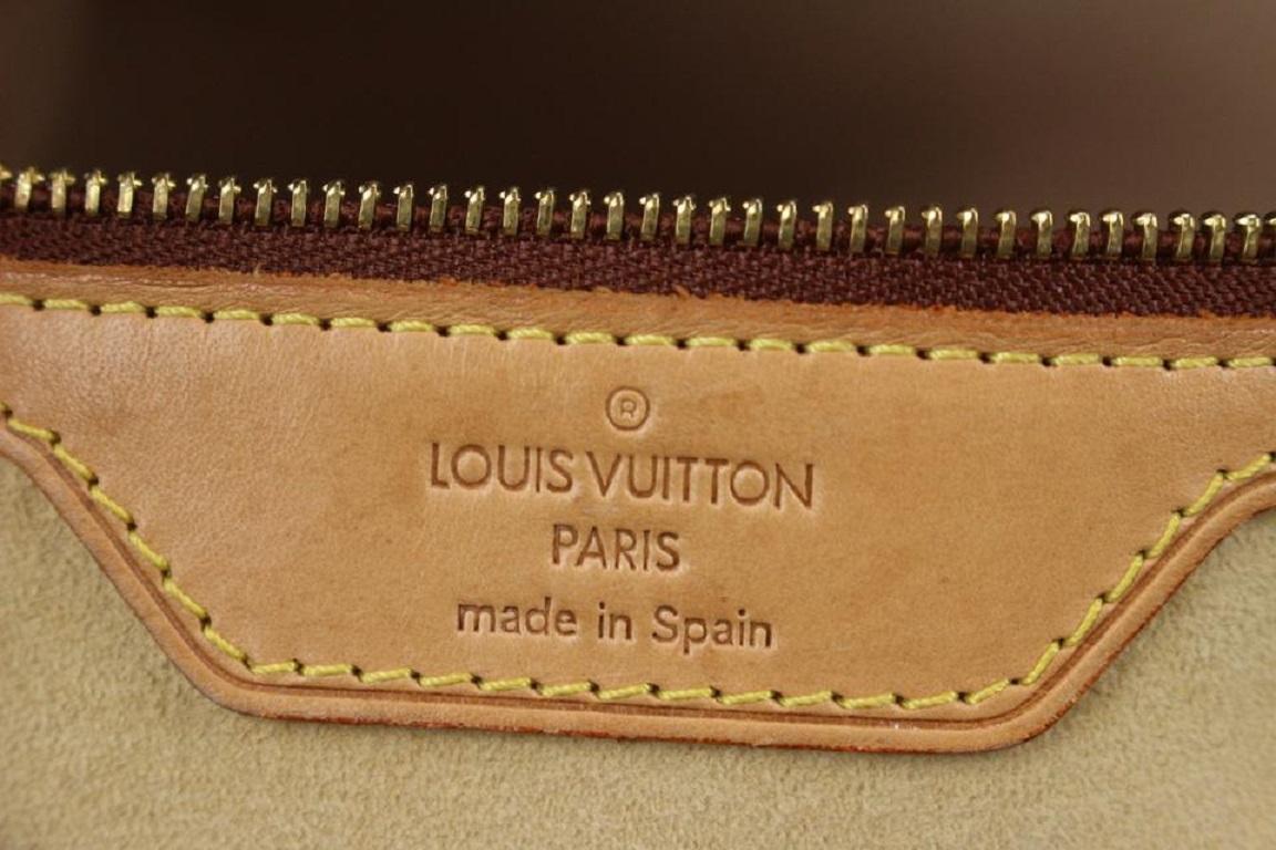 Louis Vuitton Monogrammierte Luco Tragetasche mit Reißverschluss 831lv54 (Braun) im Angebot