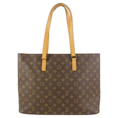 Vintage Louis Vuitton Monogram Luco Zip Tote Bag 914lv47
