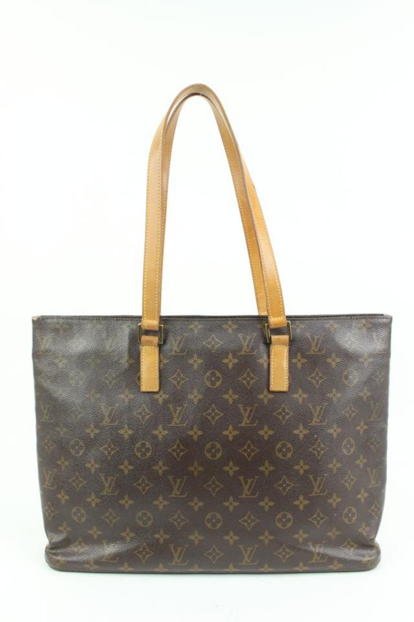 Louis Vuitton Monogram Luco Zip Tote Shoulder Bag 63lz418s In Good Condition In Dix hills, NY