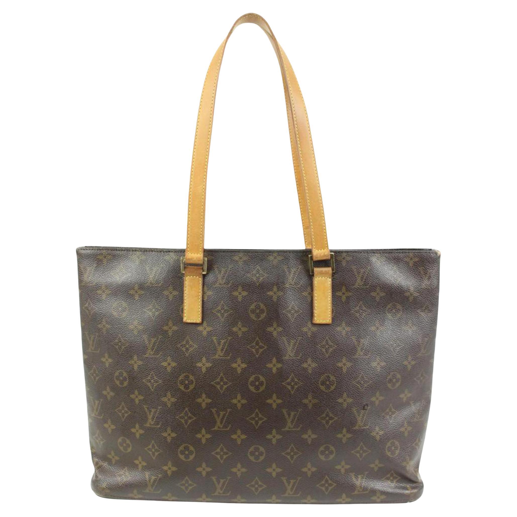 Louis Vuitton Brown Monogram Canvas Luco Tote Shoulder Bag For Sale at  1stDibs