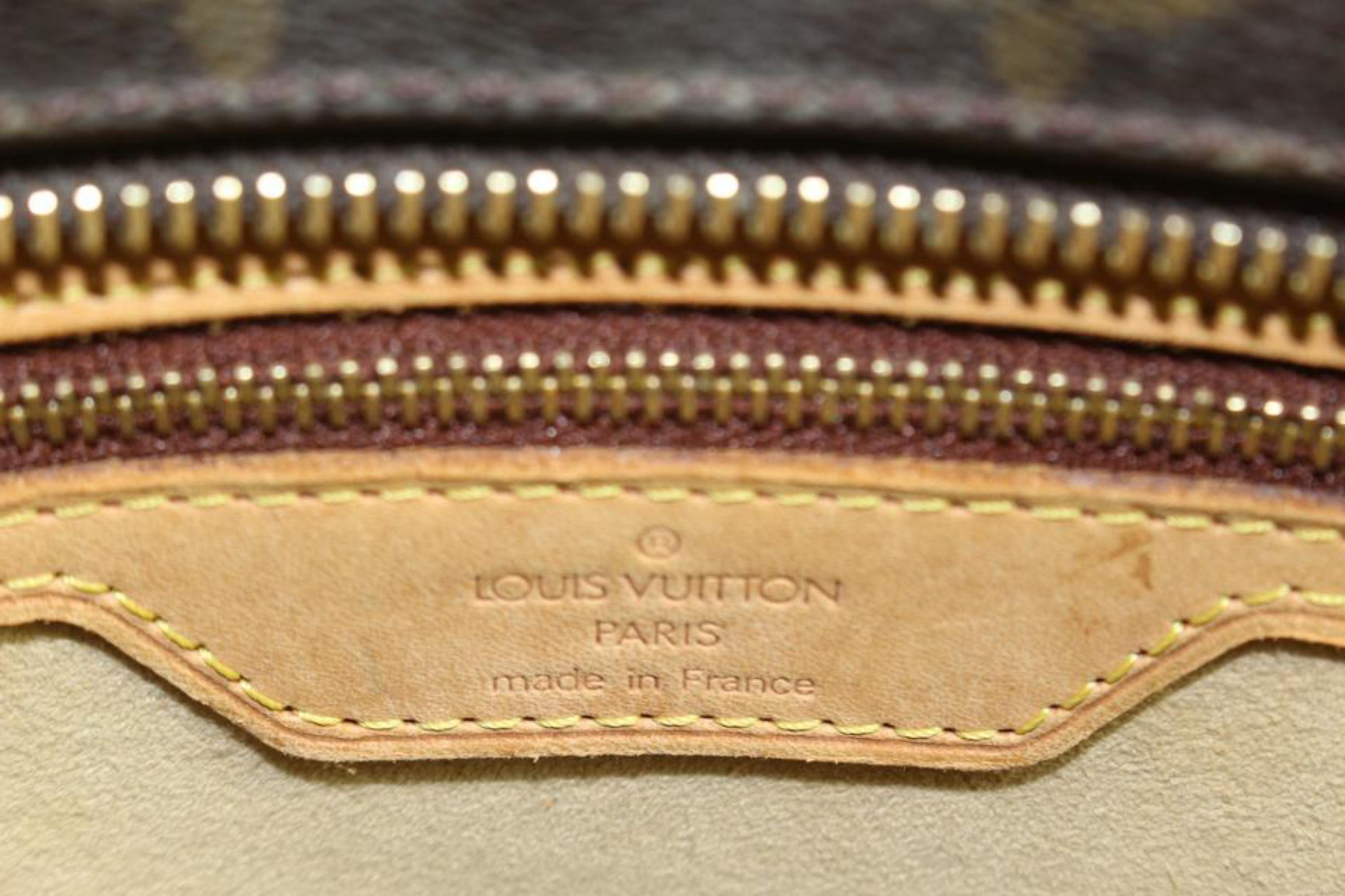 Louis Vuitton Monogram Luco Zip Tote Shoulder Bag 75lk422s In Good Condition In Dix hills, NY
