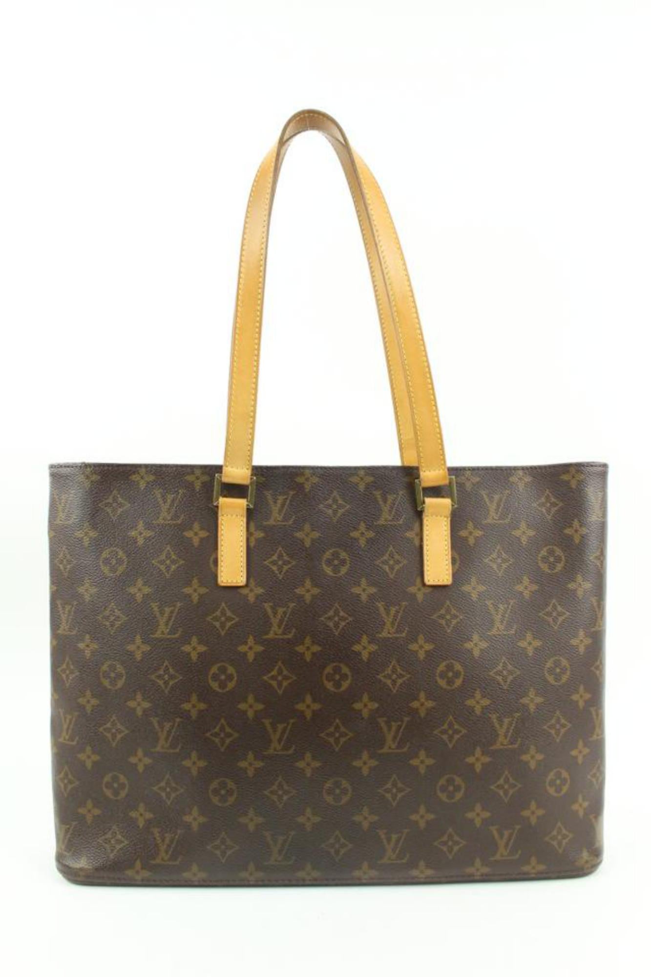 Louis Vuitton Monogram Luco Zip Tote Shoulder Bag 83lv225s In Good Condition For Sale In Dix hills, NY