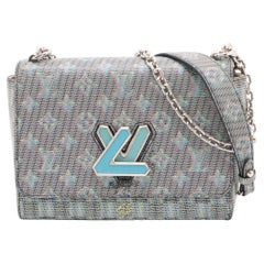 Louis Vuitton Twist Handbag Limited Edition Kabuki Stickers Monogram Canvas  and Epi Leather MM Green 4629487