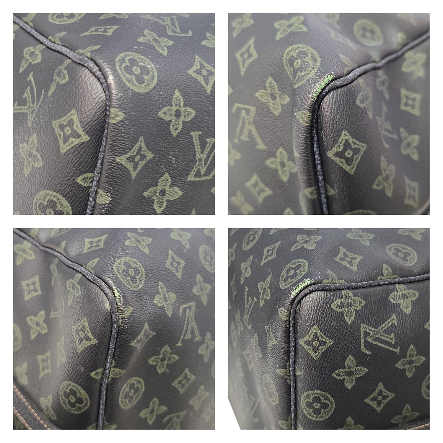 Louis Vuitton Monogram LV Record Keepall Bandouliere 50 Dark Green For Sale 4