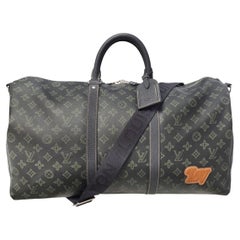 Louis Vuitton Monogram LV Record Keepall Bandouliere 50 Dunkelgrünes Monogramm LV Record