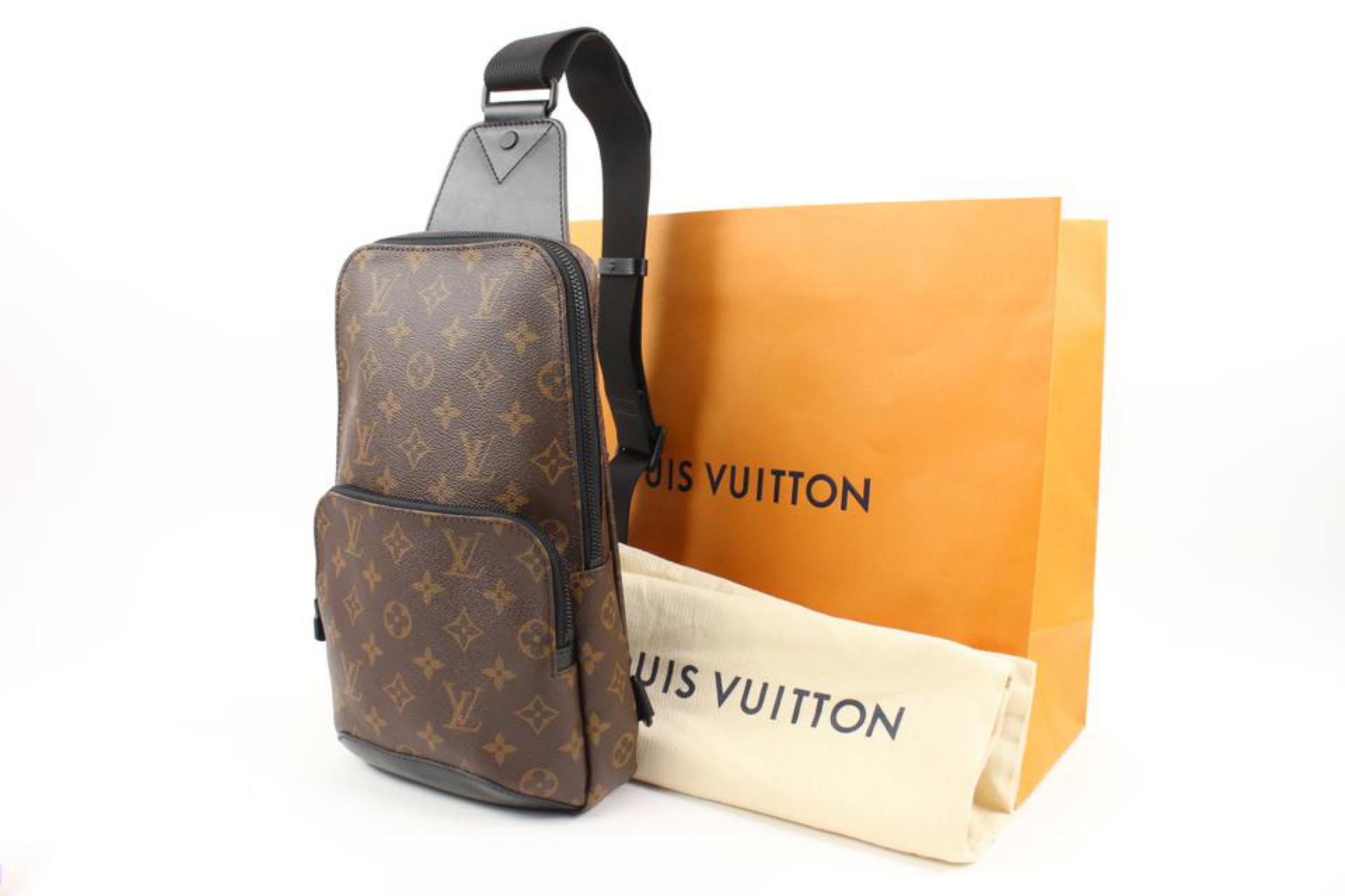 Louis Vuitton Monogram Macassar Avenue Sling Bag 119lv55
Date Code/Serial Number: RFID Chip
Made In: Spain
Measurements: Length:  8