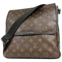 Louis Vuitton Monogram Macassar Bass 233087 Brown Coated Canvas Messenger Bag