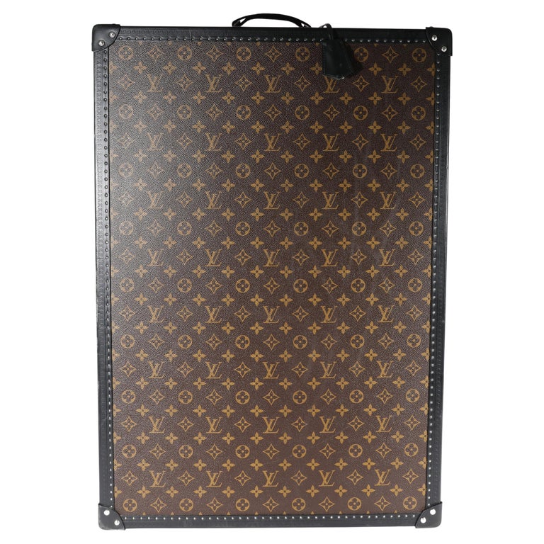 Louis Vuitton Monogram Macassar and Schwarzer Leder-Schuh-Koffer mit 8  Fächern im Angebot bei 1stDibs