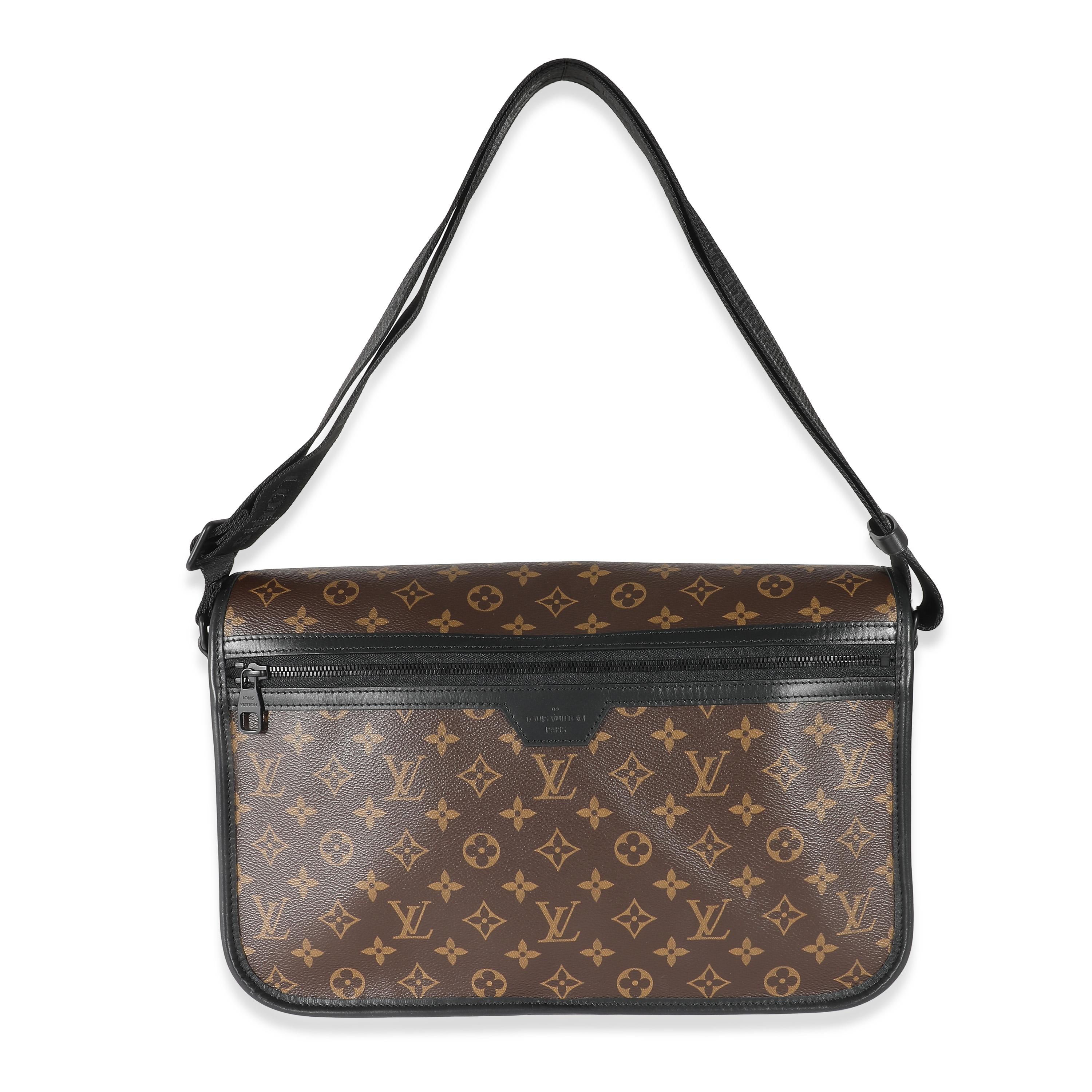 Louis Vuitton Monogram Macassar Canvas Archy Messenger GM In Excellent Condition For Sale In New York, NY