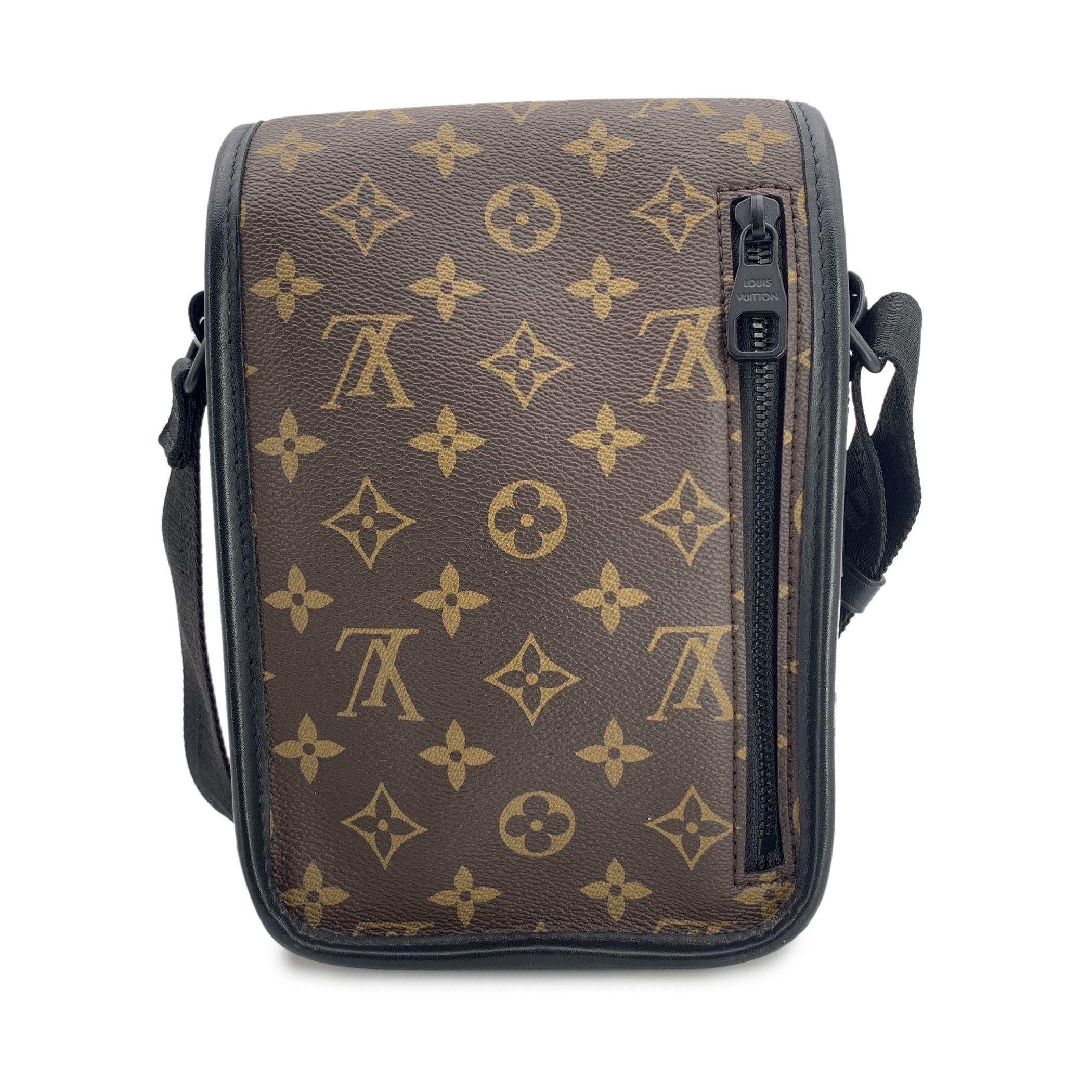 Gray Louis Vuitton Monogram Macassar Canvas Archy PM Messenger Bag For Sale